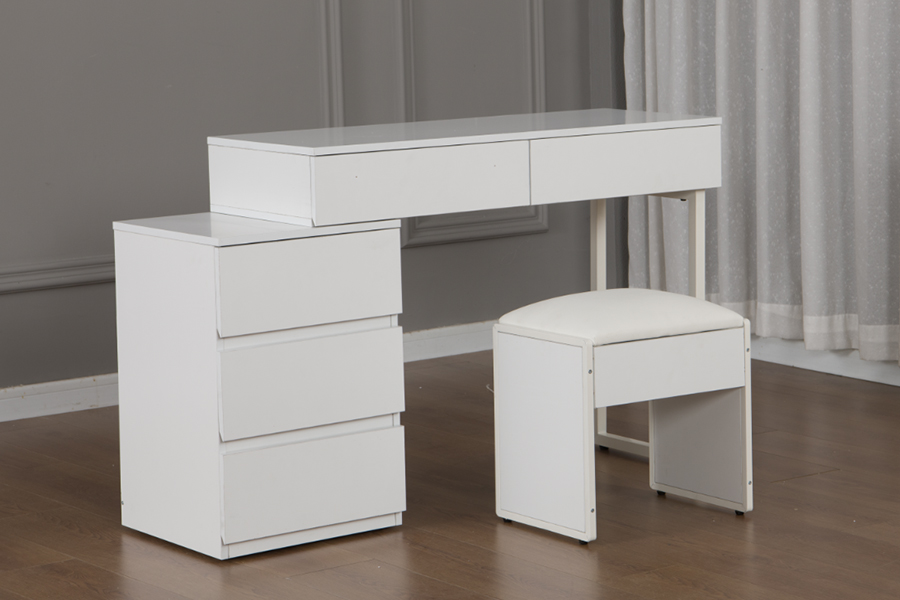 WSS992 Minimalistický čistě bílý toaletní stolek