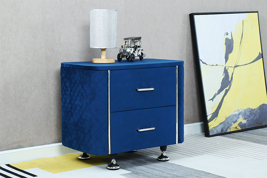 WSS954 Diamond Velvet noční stolek/ noční stolek