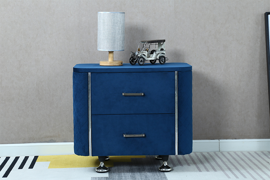 WSS954 Diamond Velvet noční stolek/ noční stolek