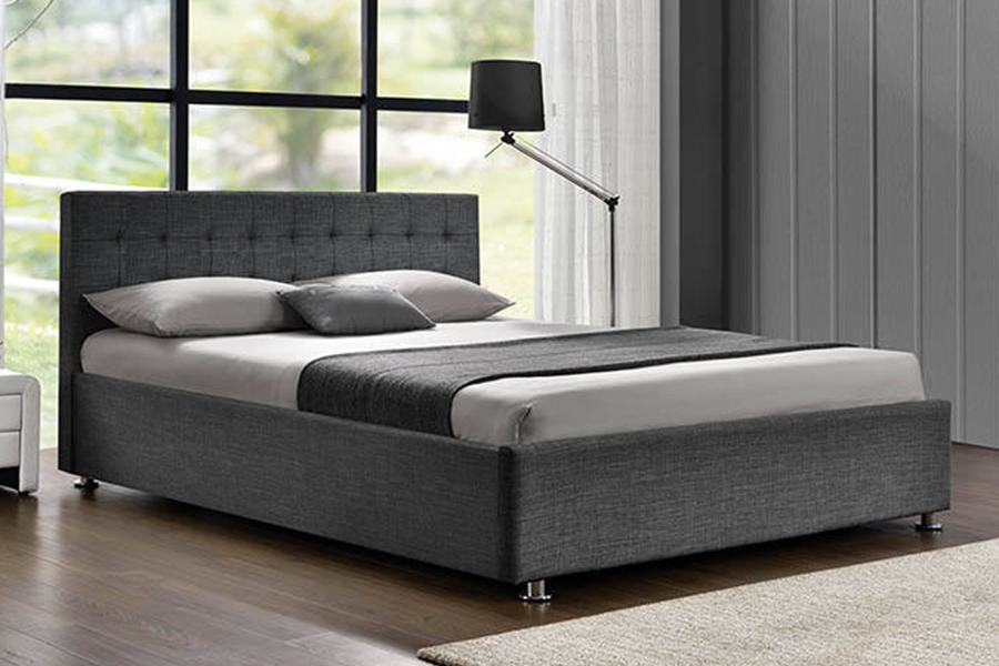 1151 Osmanský plynový výtah Design Linen Čalouněná postel