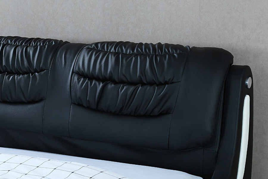 1441 Moderní minimalistický design Kožená postel Čalouněná postel
