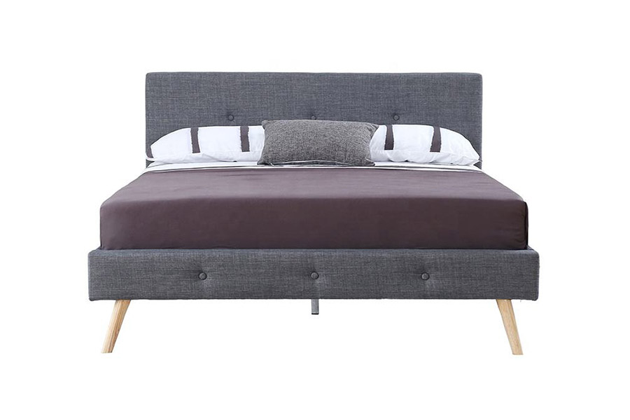 1368 Stylová čalouněná postel ve skandinávském designu
