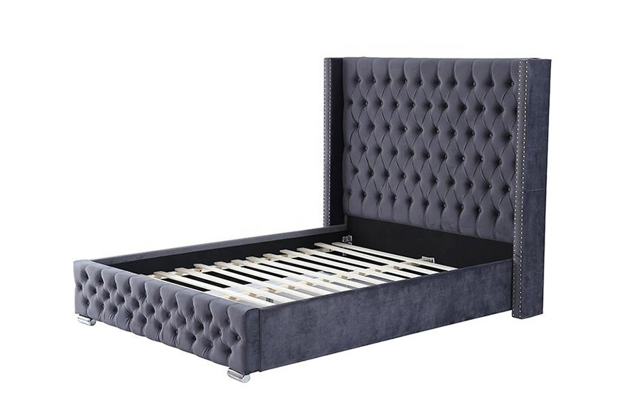 1351 Moderní luxusní design Wingback Bed Čalouněná postel