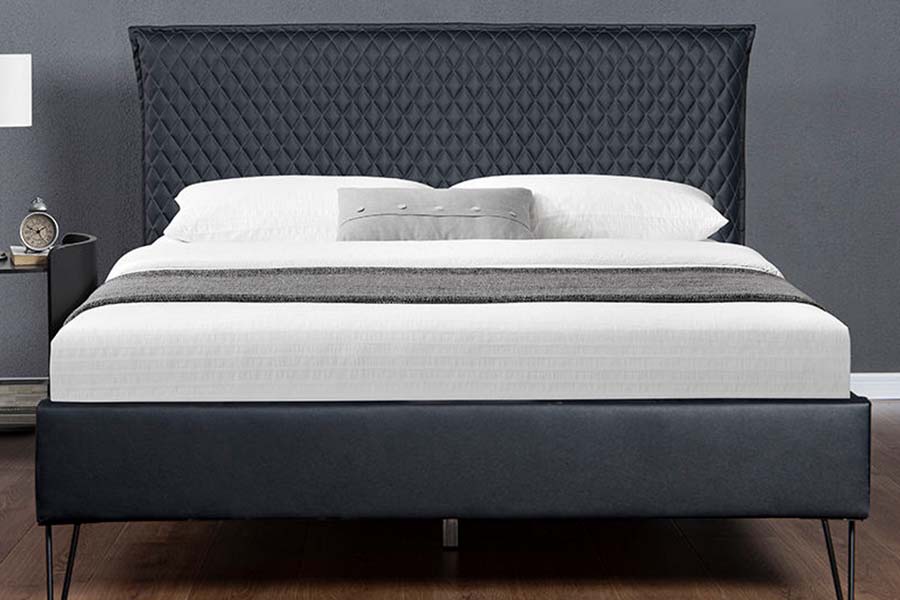 1664 Kožená postel Bett Moderní čalouněná postel