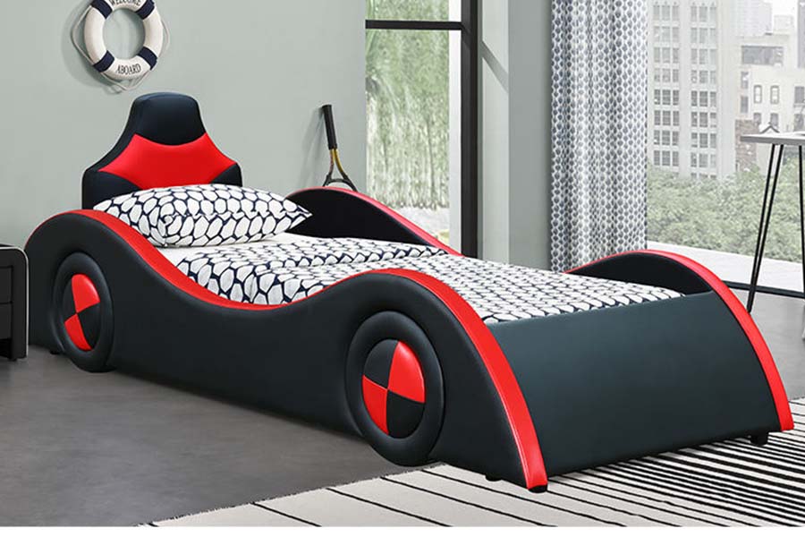 1510 Kožená postel Cool Shape Autolůžka pro děti