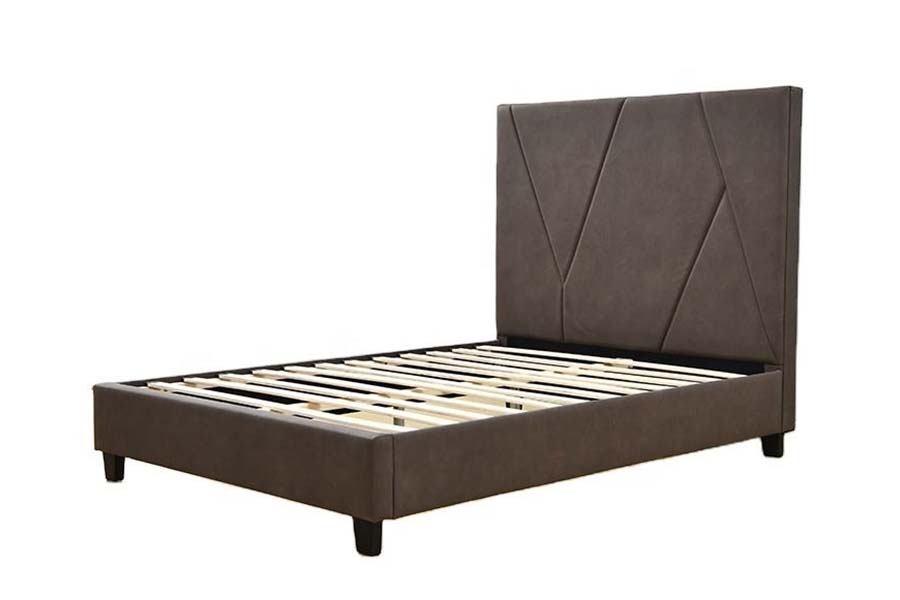 1615 Single Size Kožená postel Čalouněná postel