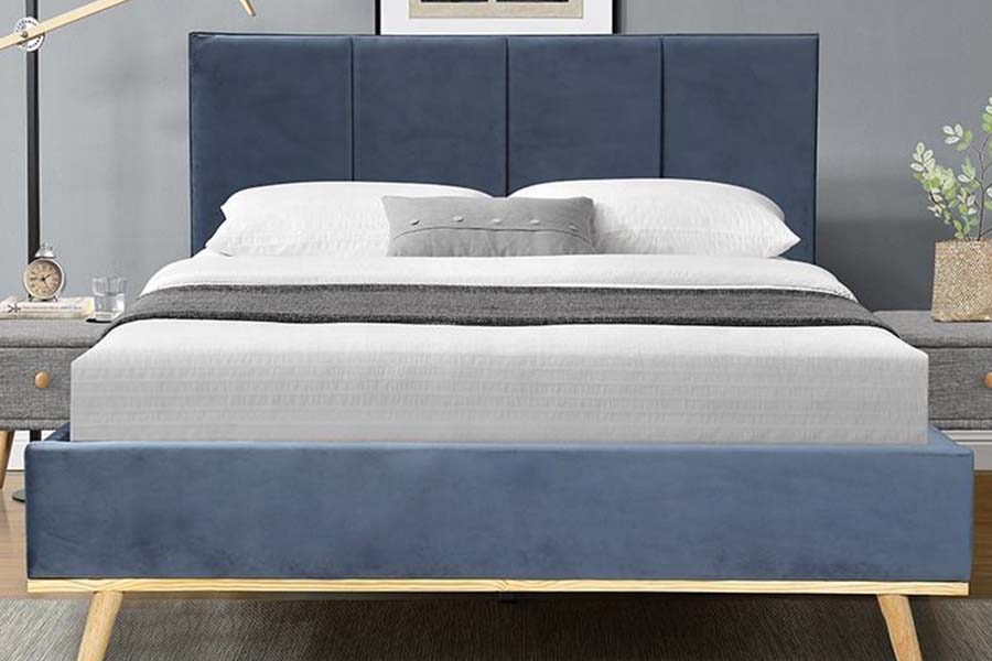 1495 Fabric Double Bed Odolný rám postele Čalouněná postel