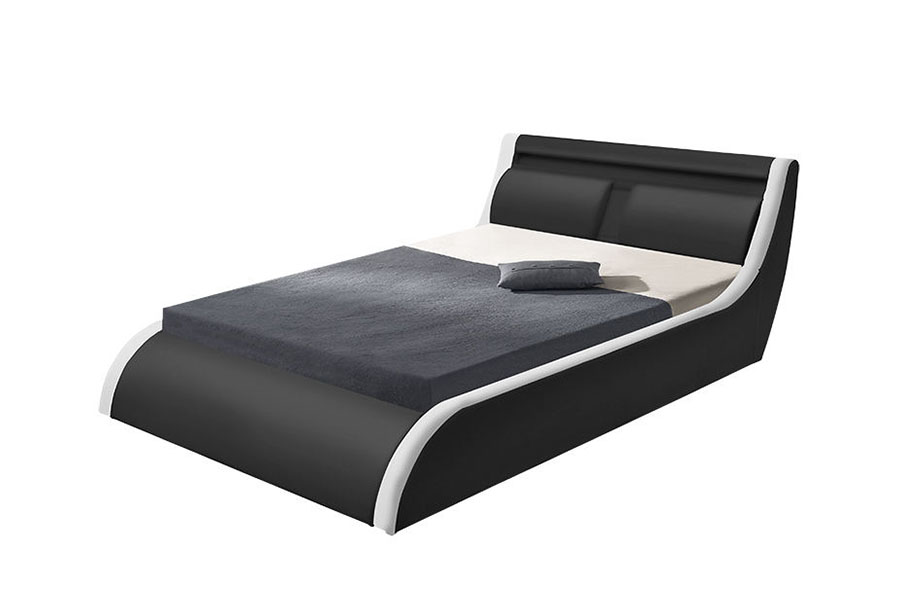 1175-1G Cushion Soft LED Gas Lift Osmanská PU kožená postel