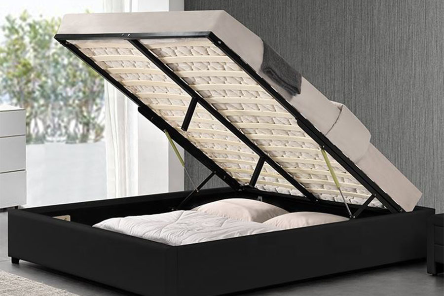 1155G Moderní hotelový rám s plynovým výtahem z umělé kůže