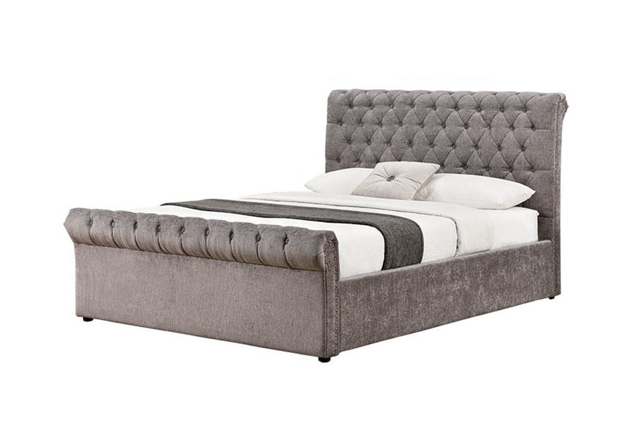1208G Chesterfield žinylkovo-sametový rám úložného prostoru na sáně